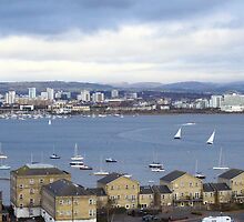 Easter at Cardiff Bay, South Wales. Temp. - 6', snow flurries but at least no rain. by Poverty