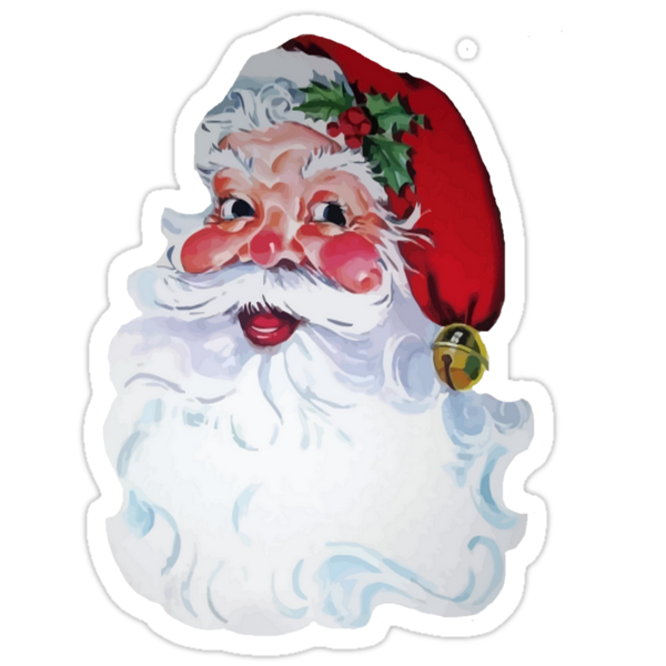 Vintage Style Jolly Santa by taiche
