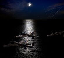 Dambusters North Sea crossing by Gary Eason + Flight Artworks