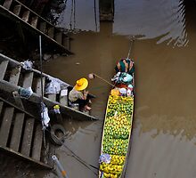 Floating Market Fruit Seller, Thailand by Duane Bigsby