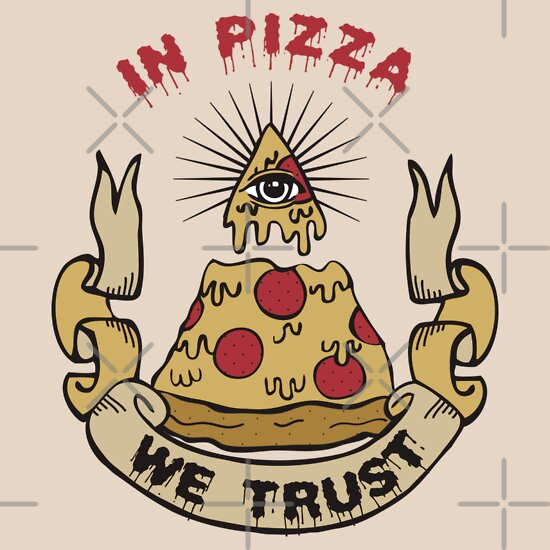 target shirt in pizza we trust