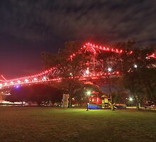 State Of Origin - Story Bridge Lights by Louiedownunder ©