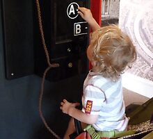 Wonder which button wins the teddy! by Sandra Caven