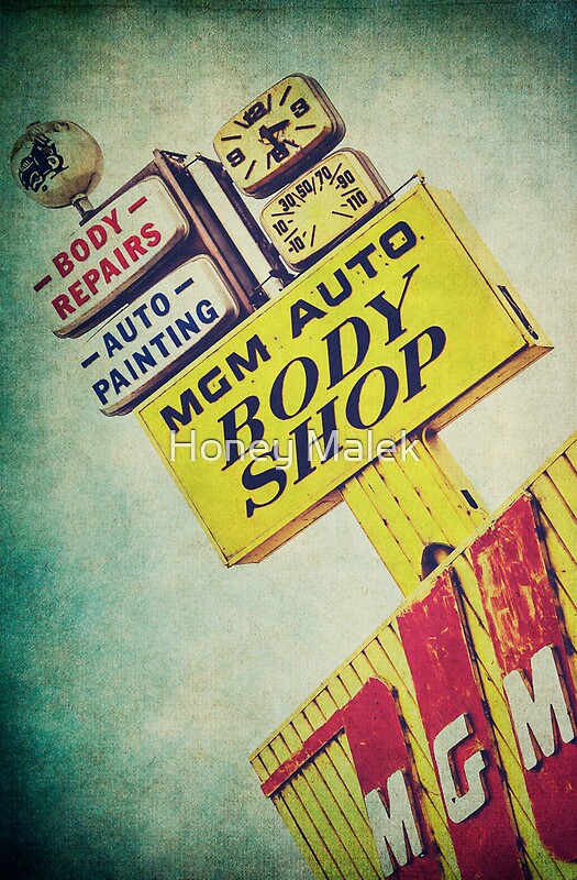 Vintage auto repair signs los angeles