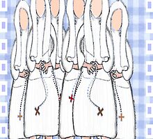 Nuns Greeting Card (blank inside by gailg1957