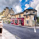 Shopping on Pulteney Bridge - Bath, England by Mark Tisdale