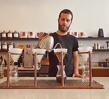 Barista Preparing Gourmet Filter Coffee by visualspectrum