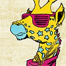 Funky CMYK Giraffe by giovonni808
