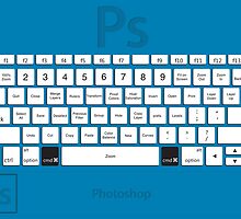 Photoshop Keyboard Shortcuts Blue Cmd by Skwisgaar