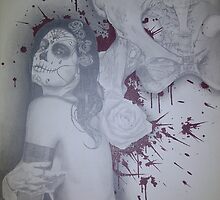 untitled #2 of 2 canvas dia de los muertos piece by asvone