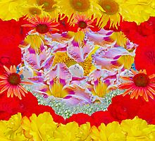 A Medley of birds and flowers by Carolyn Clark