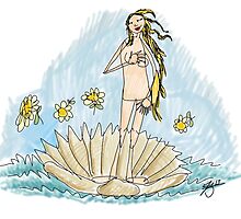 Refrigerator Door Series: Venus on the Halfshell by ZugArt