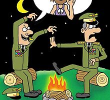 "Humor In Uniform" funny Miltary joke card. by partypeepsfun