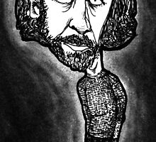 George Carlin by rnrdrawings