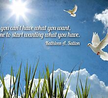 Start Wanting What You Have by pdblog