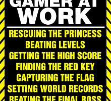 Gamer At Work Poster by GeekGamer