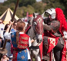 Preparing for jousting by Christopher Cullen