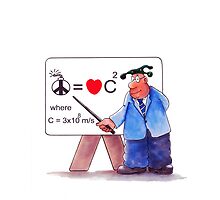 Love And Peace Equation Cartoon iPad Case by Sagar Shirguppi