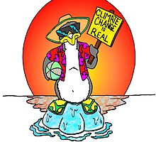 Global Warming Penguin by Skree