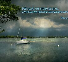 Inspirational - Hope - Sailor - Psalm 107-29 by Mike Savad