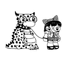 A nerd and her best friend by freelancedragon