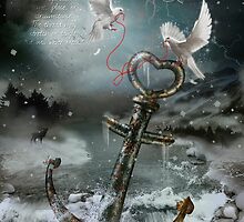Red String of Fate / Red Thread of Destiny / Soulmate (with quote) by soaringanchor