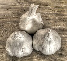 Three Bulbs of Garlic by Geoffrey Coelho