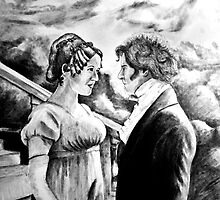 Pride and Prejudice watercolor by Creative Images
