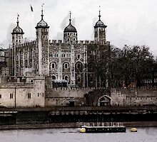 TOWER of LONDON's WHITE TOWER by Daniel-Hagerman