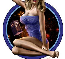 Bad Wolf - Aircraft Pin Up Girl by simonbreeze