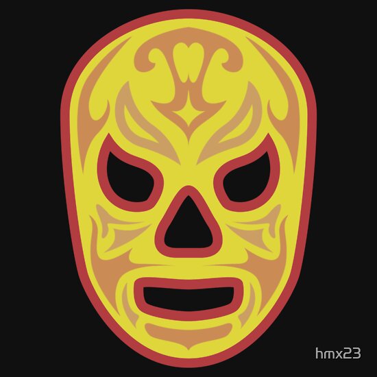 Luchador - Santo Fuego by hmx23 - fc,550x550,black