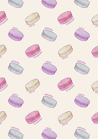 Macarons Pattern Pink | quot french macaron pattern raspberry pistachio lemon Macarons Pattern Pink | quot french macaron pattern raspberry pistachio lemon
