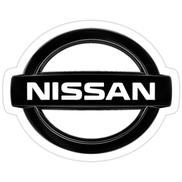 Black nissan logo emblem #1