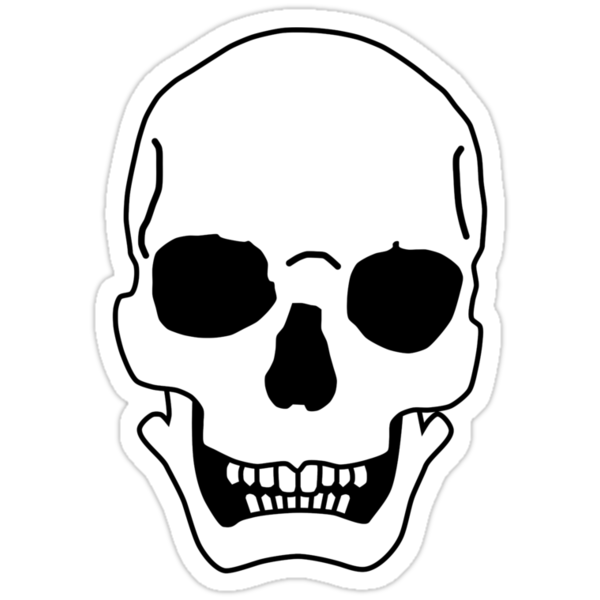 "Cartoon Skull" Stickers by lucid-reality | Redbubble