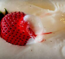 Strawberry On A Cloud by trueblvr