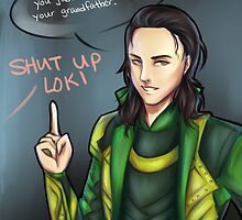 Dammit Loki by TEAMJUSTICEink