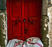closed red door by gzmguvenc89