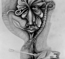 Working Progress ~ The Sad Flower. by - nawroski -