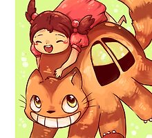 May and Catbus Phone case by michelledraws
