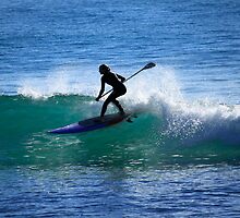 Woman Stand Up Paddleboarder by Noel Elliot