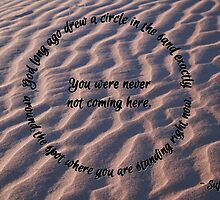 Circle in the sand by Renee Chamberlin