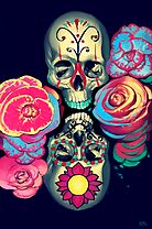 Skulls and Flowers by Brad Collins