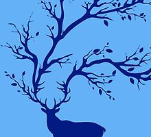 Forest Whispers - Blue by UneartheDesigns