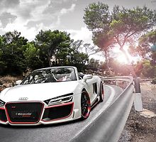 Audi white car by SUZY177