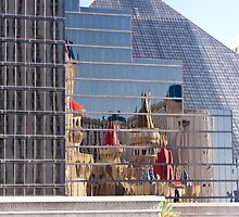 Luxor Hotel & Casino with Excalibur Reflections - Las Vegas, Nevada by Buckwhite