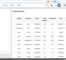 Gift card key and status in Fantacy http://www.fancyclone.net by hitasoft