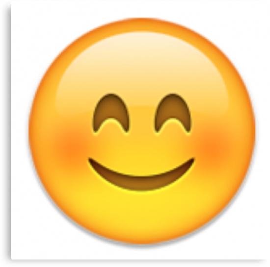 "Blushing Emoji" Canvas Prints by Redbubble