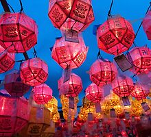 Buddhist Prayer Lanterns - Samgwang Temple, South Korea by Alex Zuccarelli