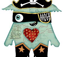 Pirate Monster by alphabetty