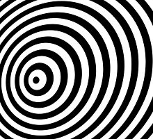 Modern Black & White Geometric Optical Illusion by badbugs